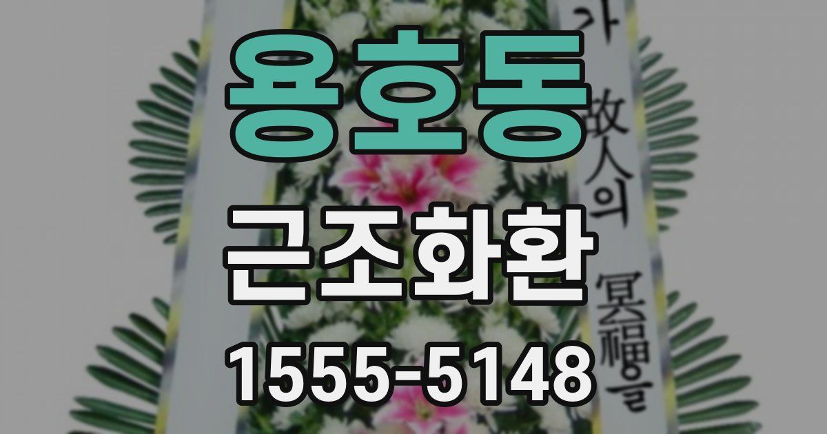 용호동 근조화환