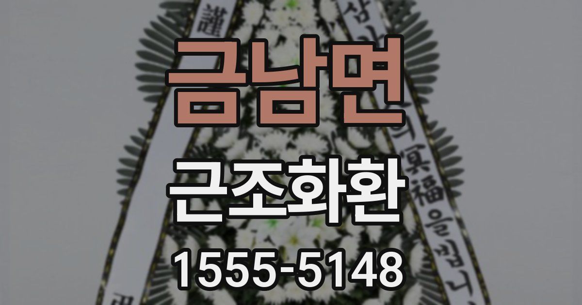 금남면 근조화환