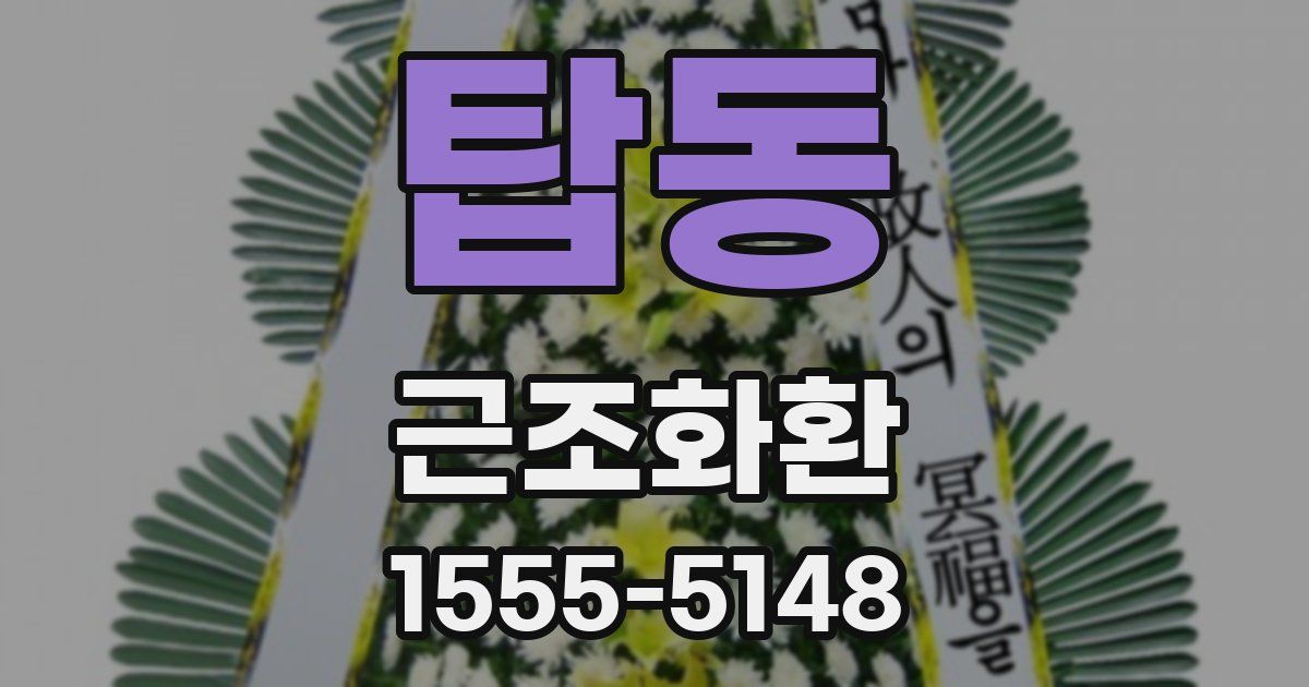 탑동 근조화환