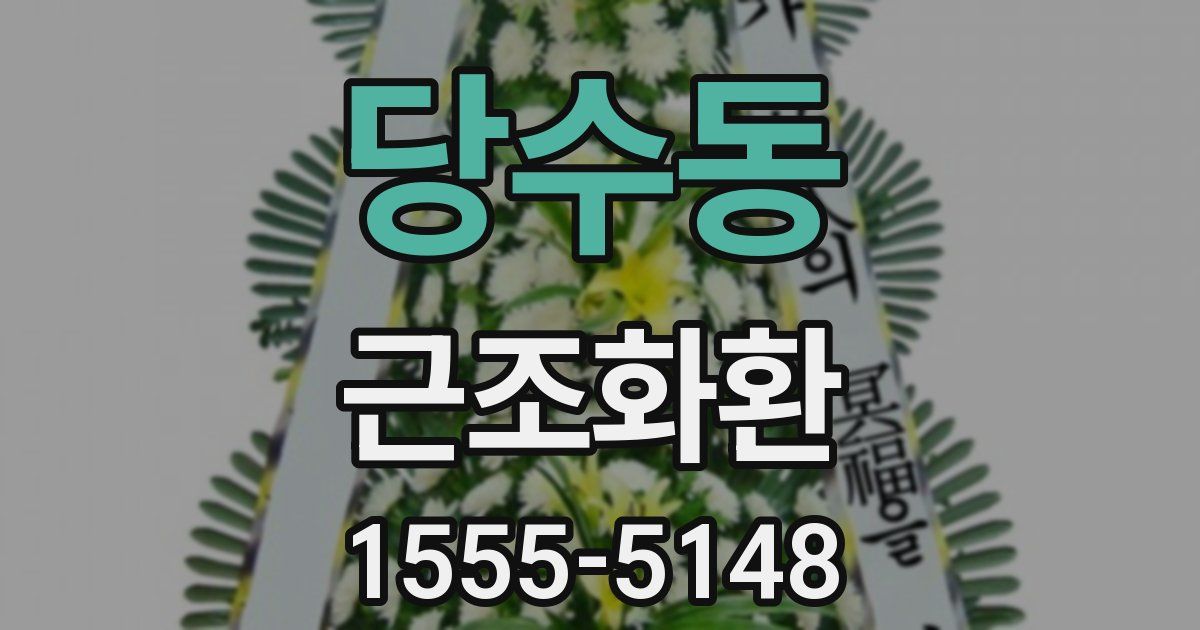 당수동 근조화환