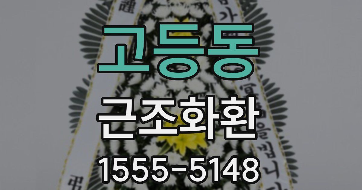 고등동 근조화환