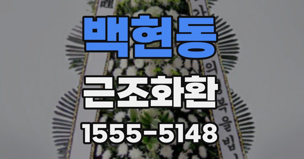 백현동 근조화환