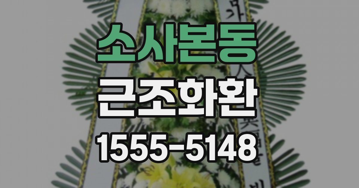 소사본동 근조화환