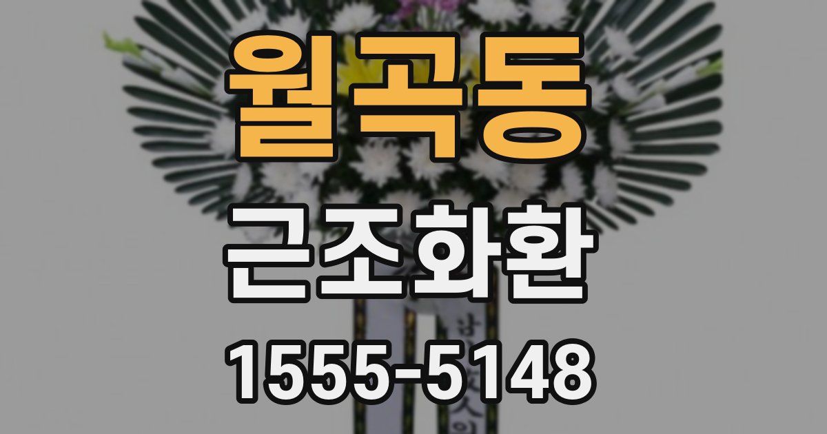 월곡동 근조화환