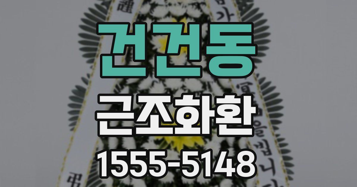 건건동 근조화환