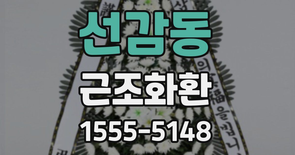 선감동 근조화환
