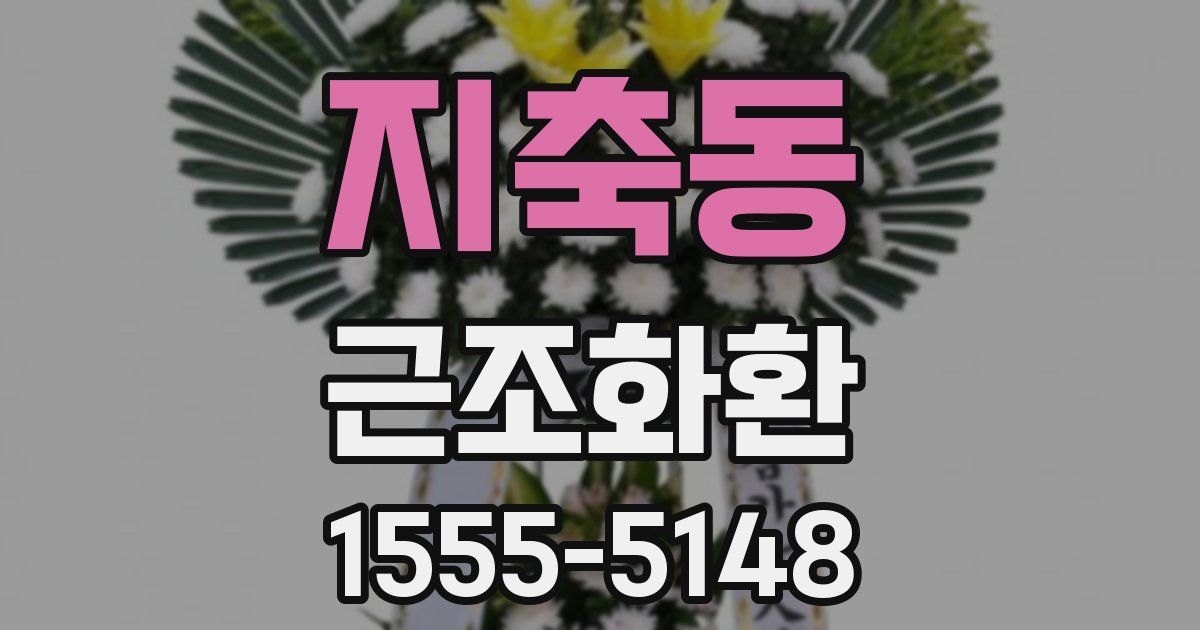 지축동 근조화환