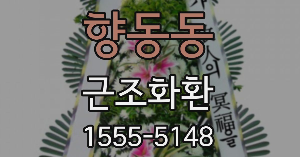 향동동 근조화환