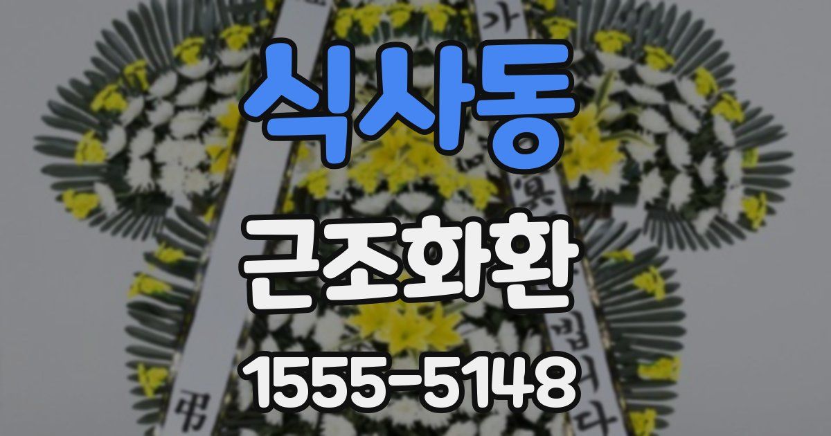 식사동 근조화환