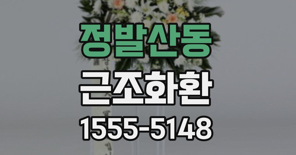 정발산동 근조화환