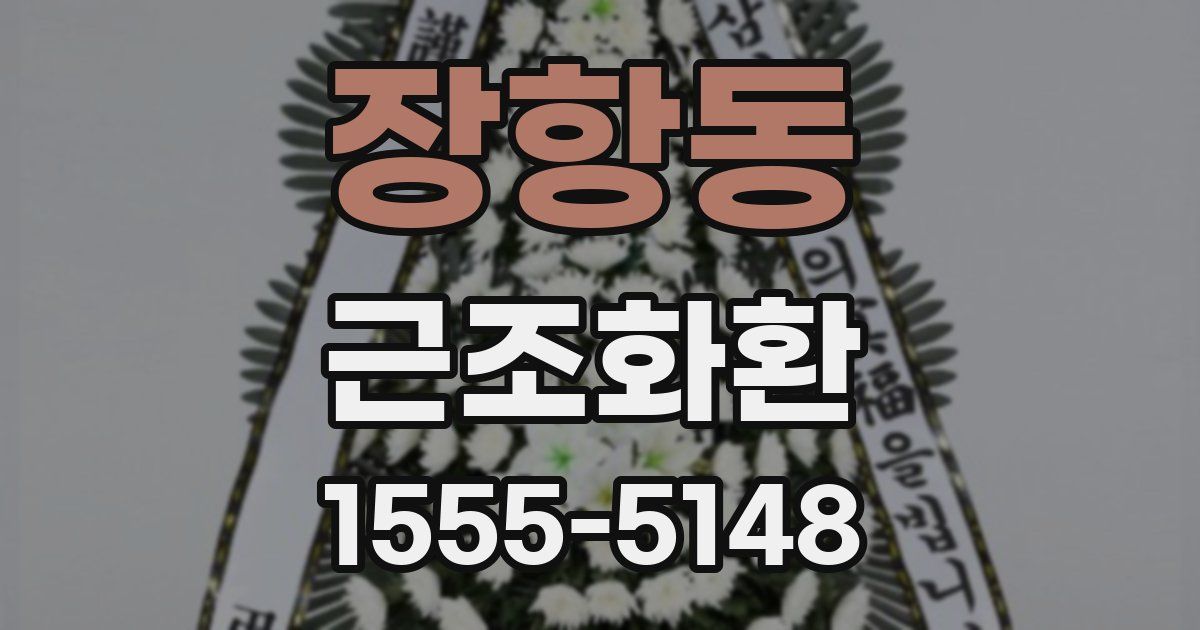 장항동 근조화환
