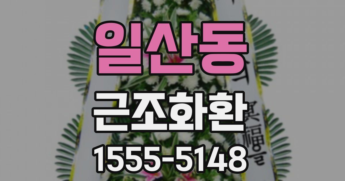 일산동 근조화환