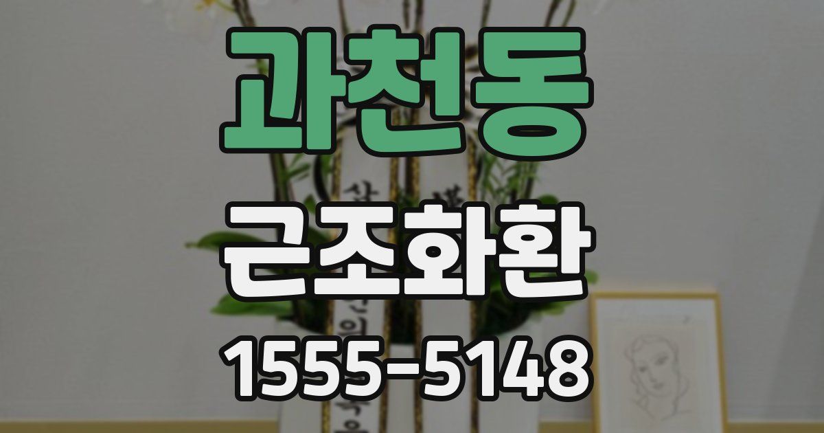 과천동 근조화환