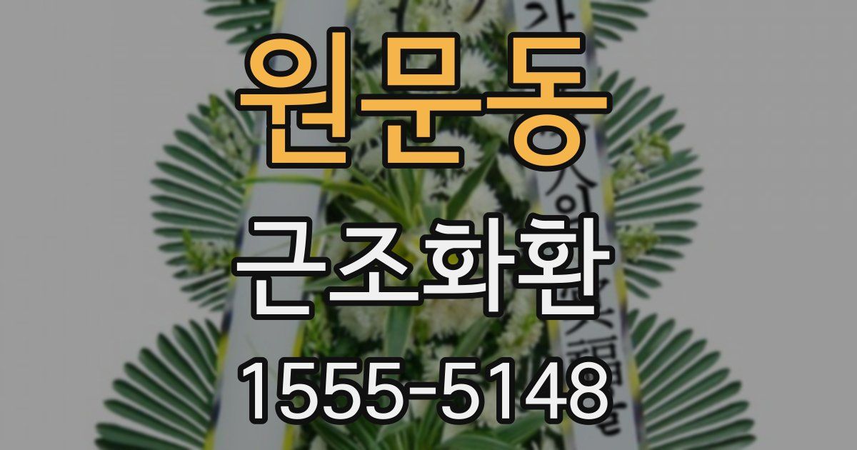원문동 근조화환
