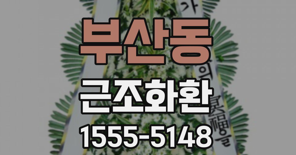 부산동 근조화환