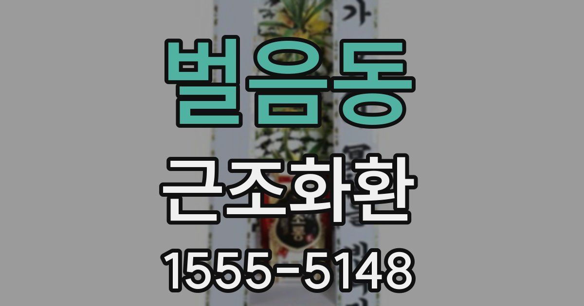 벌음동 근조화환
