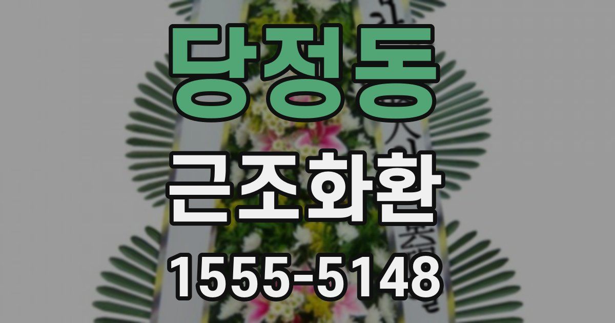 당정동 근조화환