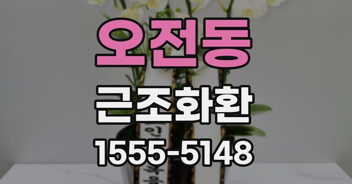 오전동 근조화환