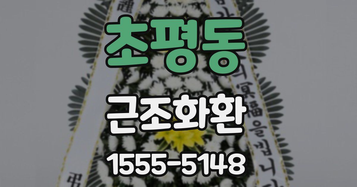초평동 근조화환