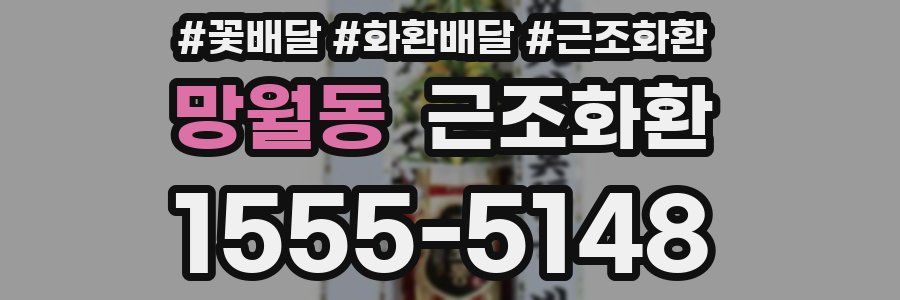 망월동 근조화환
