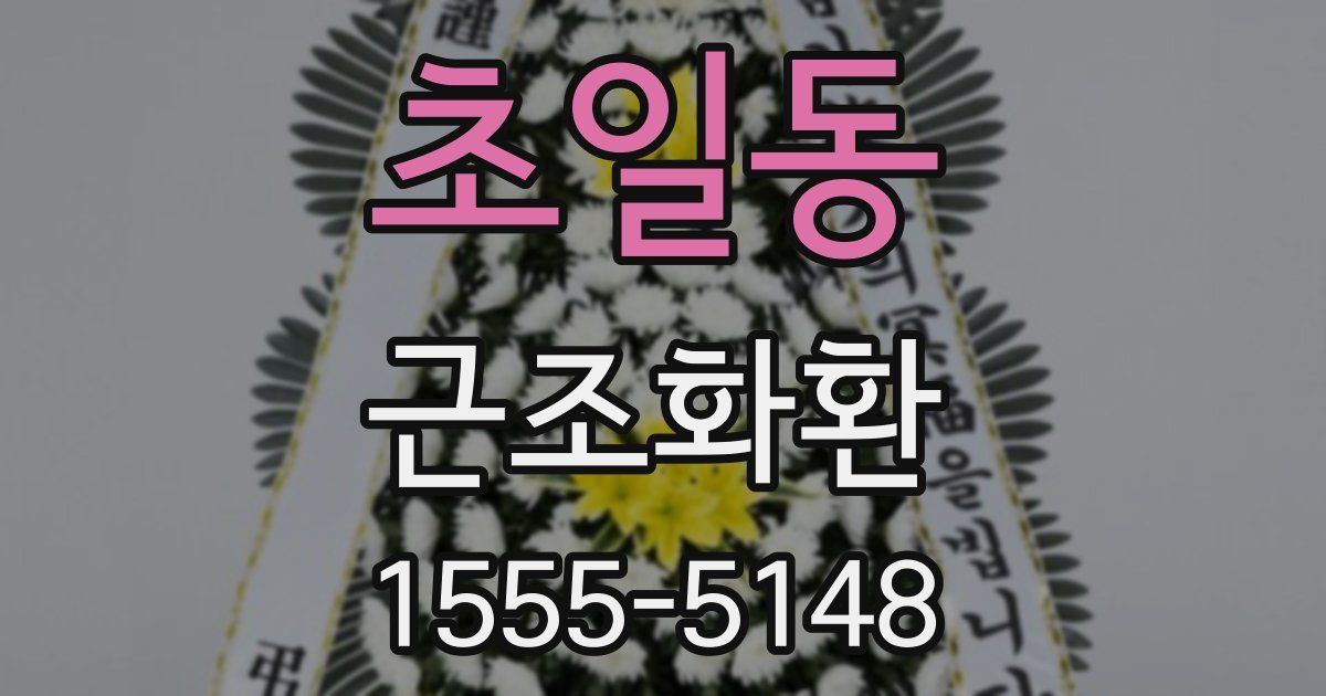 초일동 근조화환
