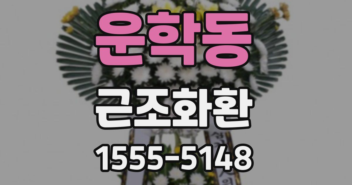 운학동 근조화환