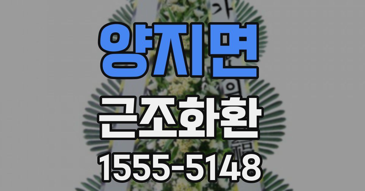 양지면 근조화환