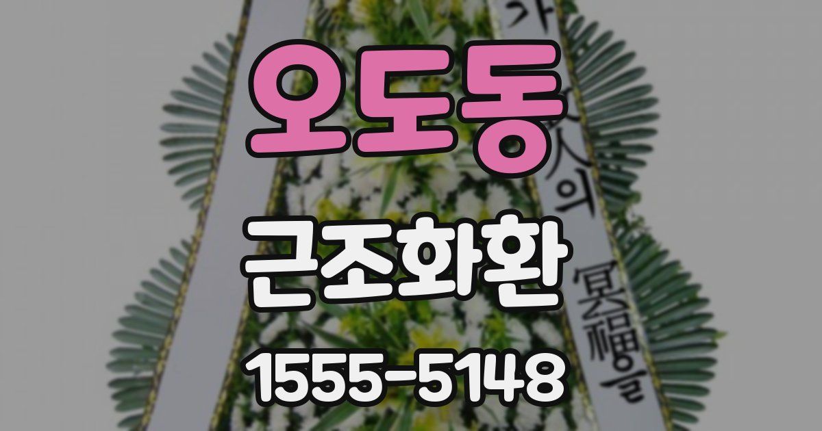 오도동 근조화환