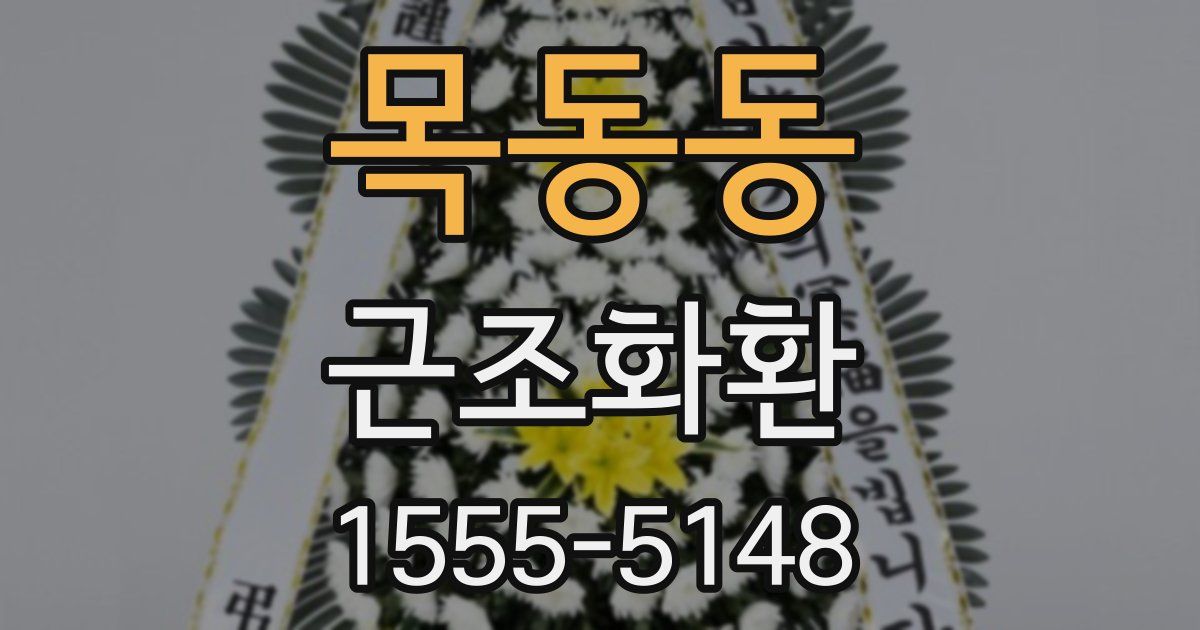 목동동 근조화환