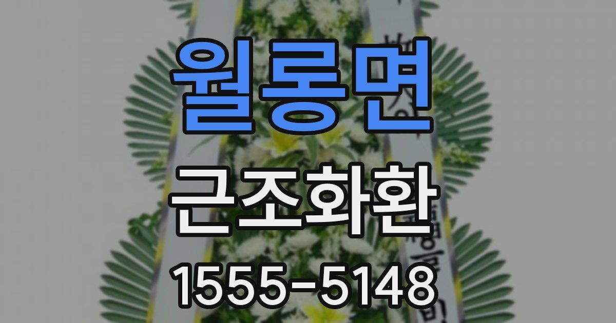 월롱면 근조화환