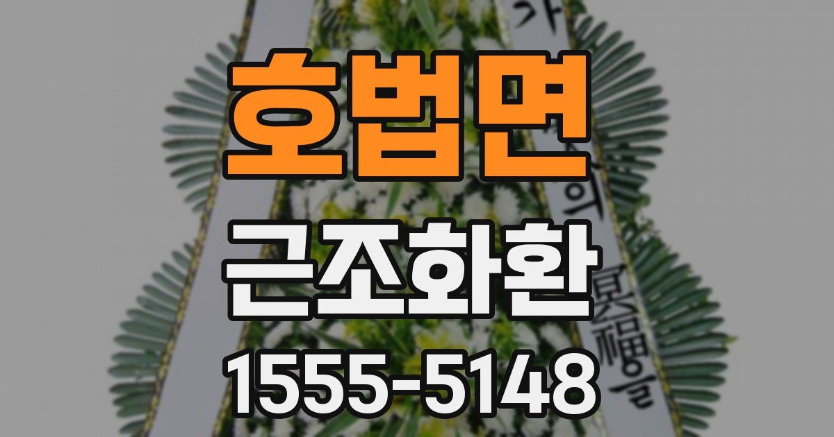 호법면 근조화환