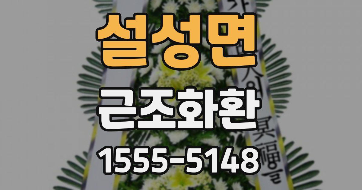 설성면 근조화환