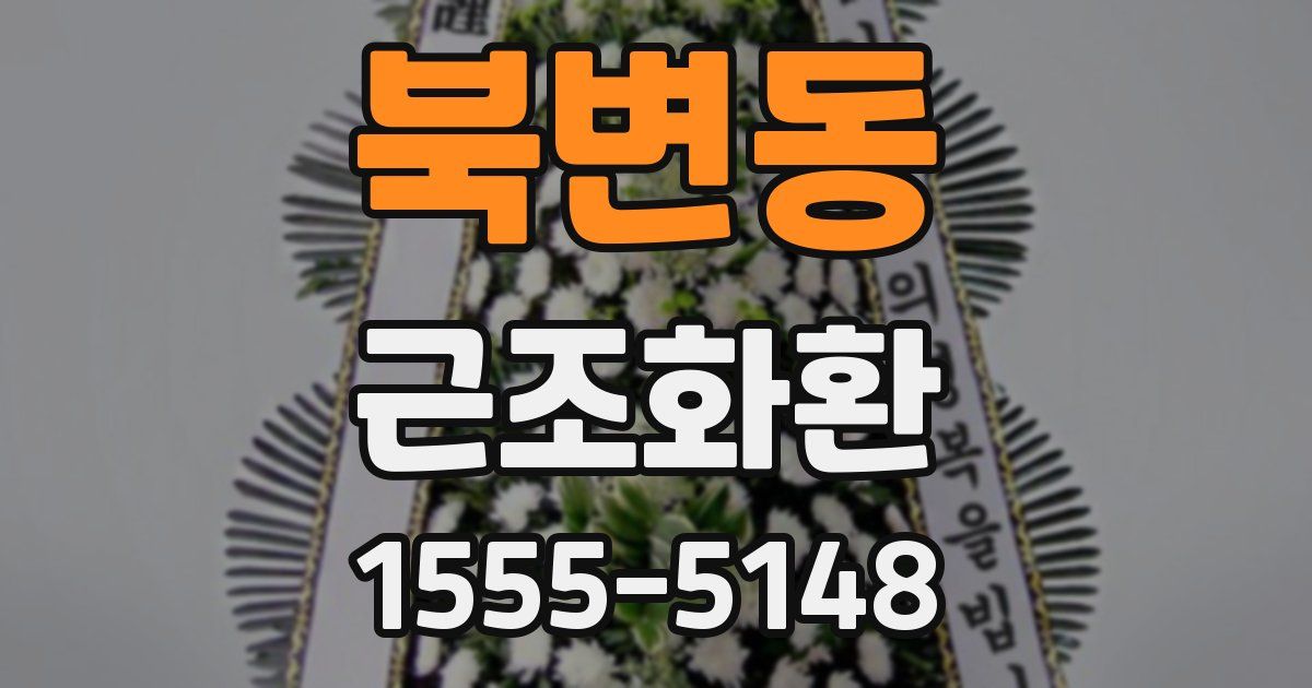 북변동 근조화환