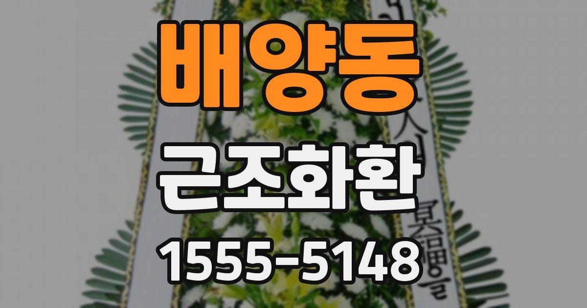 배양동 근조화환