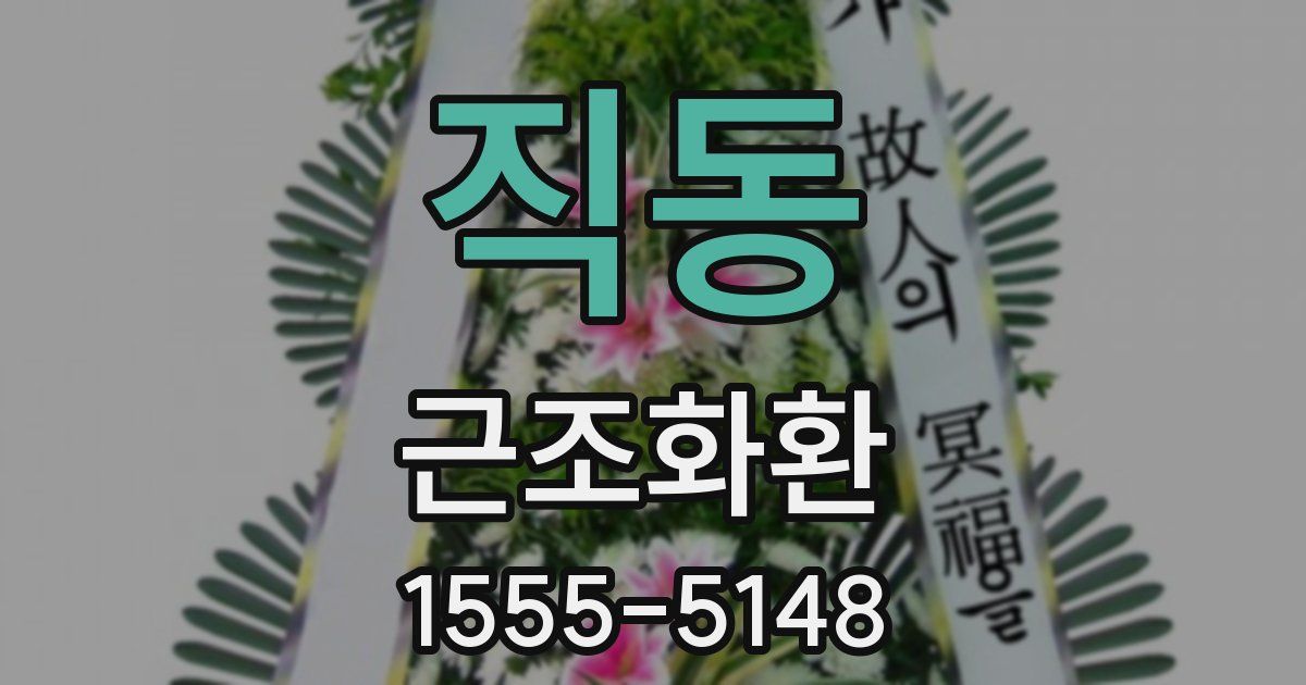 직동 근조화환