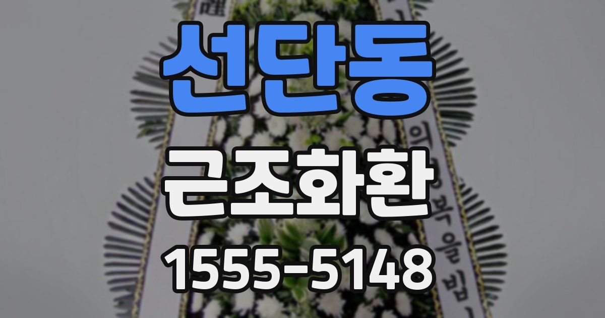 선단동 근조화환
