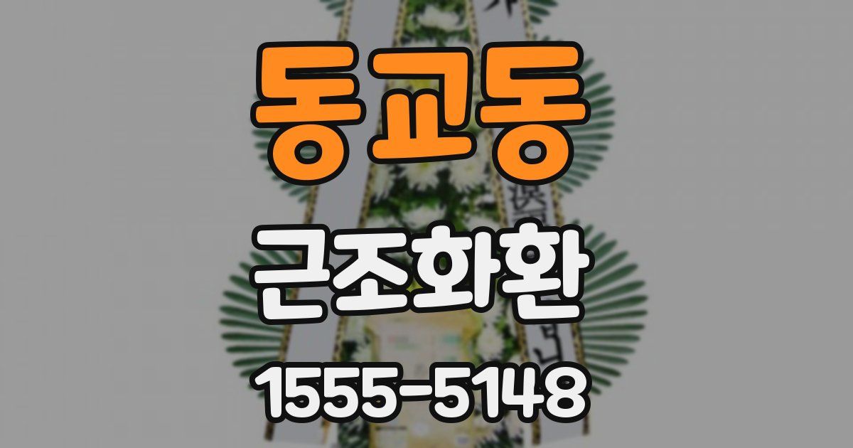 동교동 근조화환
