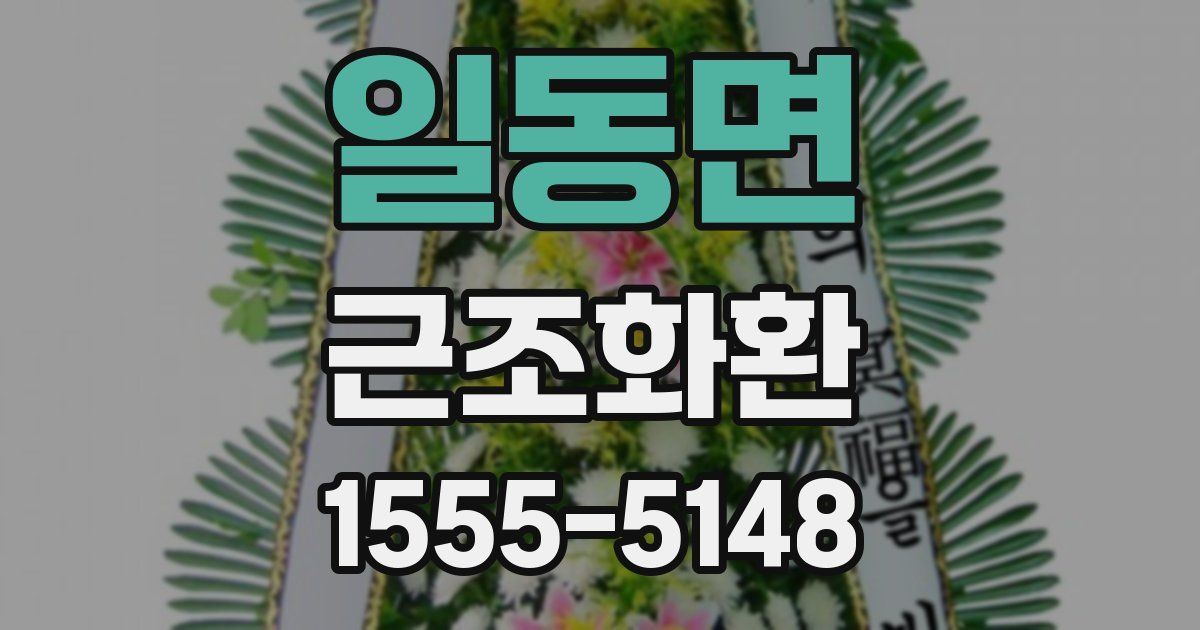 일동면 근조화환