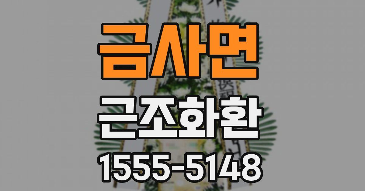 금사면 근조화환