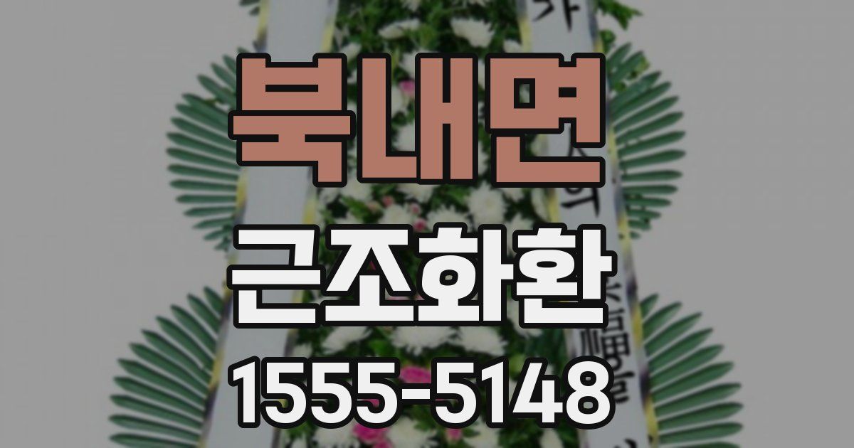북내면 근조화환