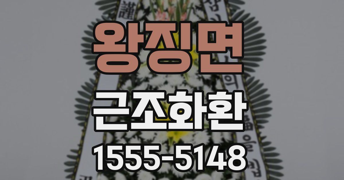 왕징면 근조화환