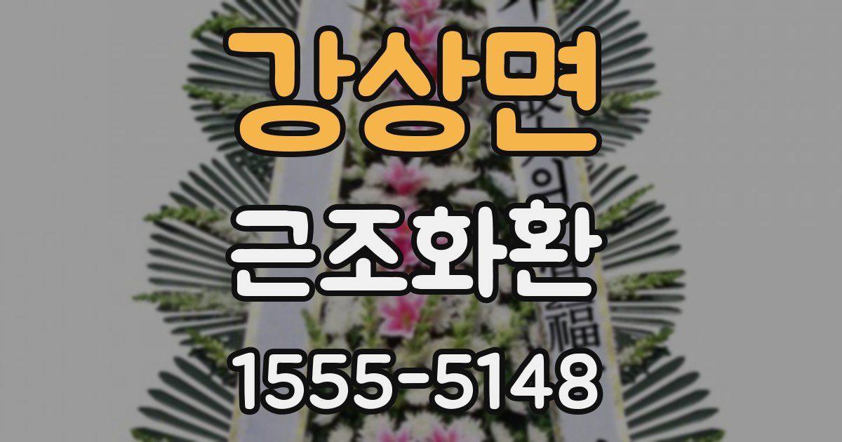강상면 근조화환