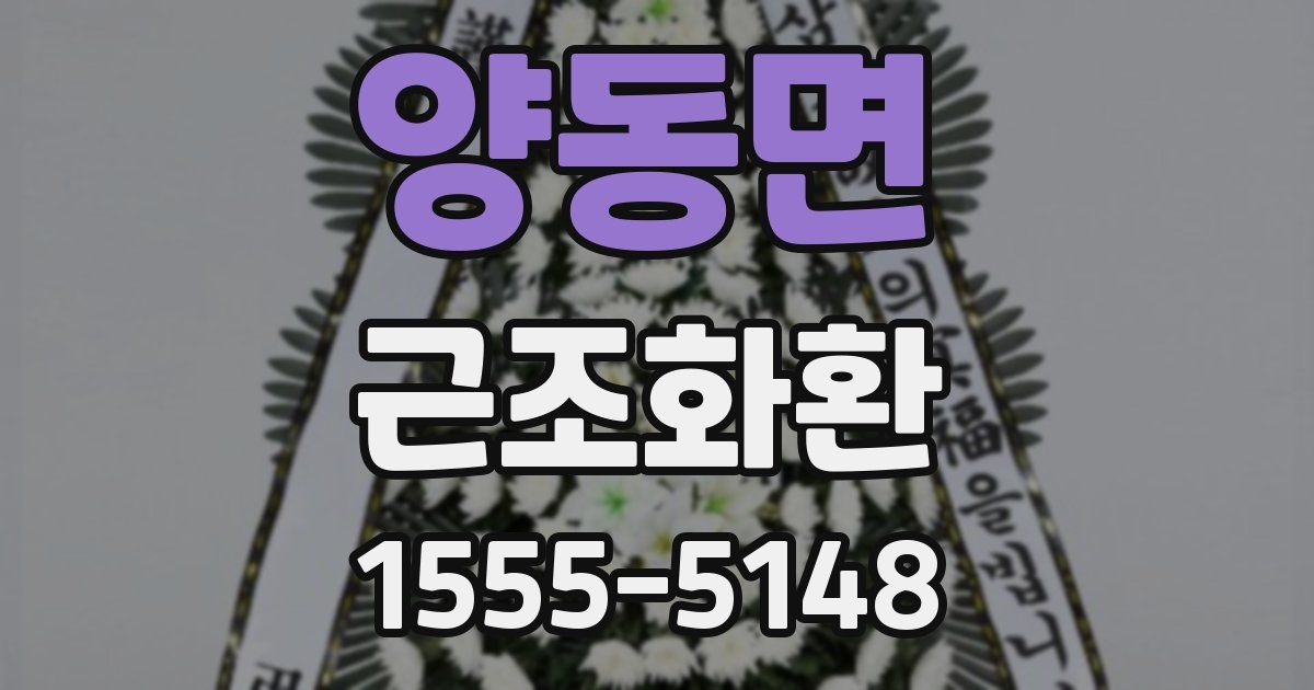 양동면 근조화환