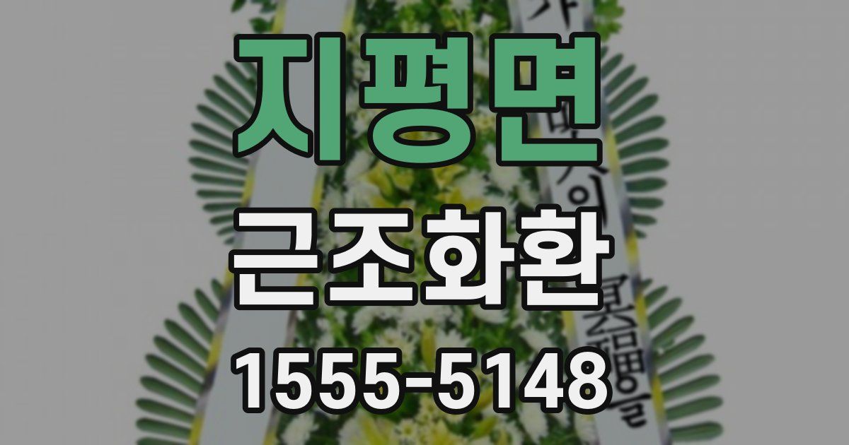 지평면 근조화환