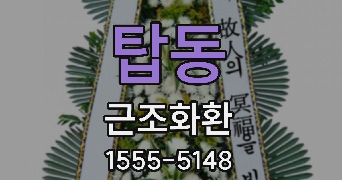 탑동 근조화환