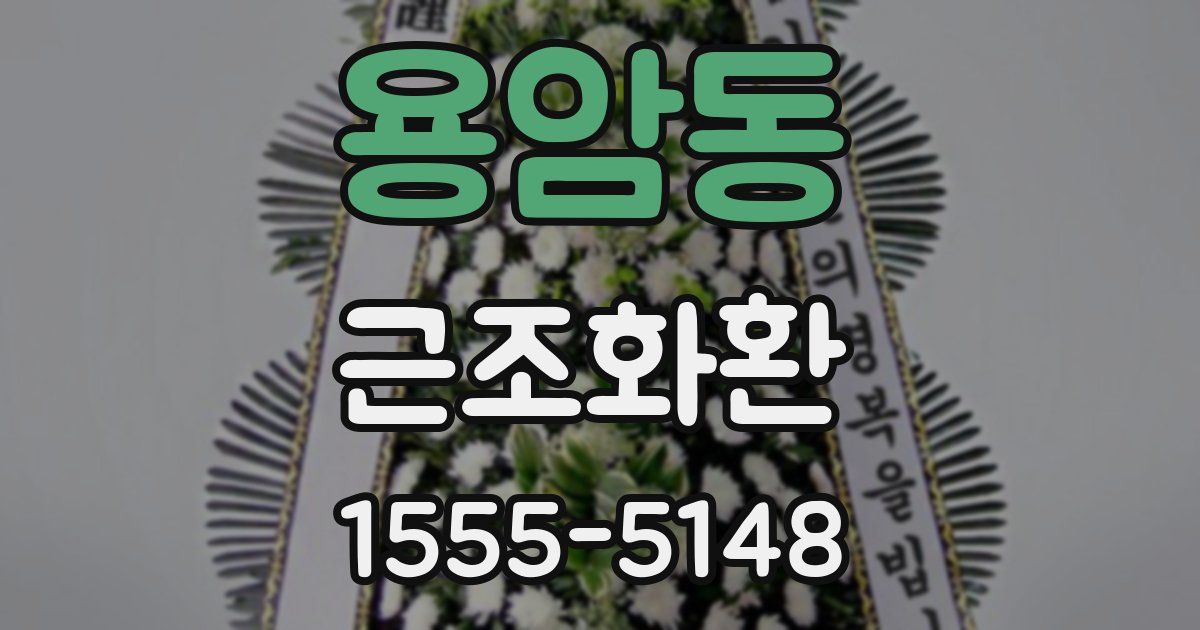 용암동 근조화환