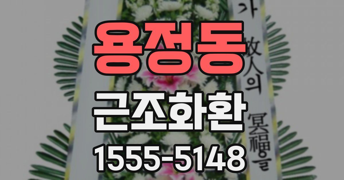 용정동 근조화환