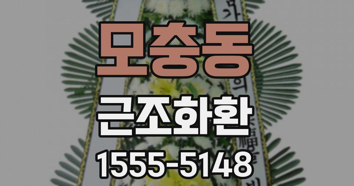 모충동 근조화환