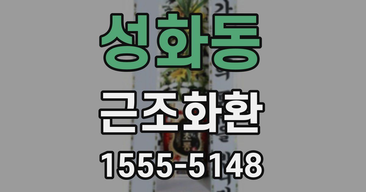 성화동 근조화환