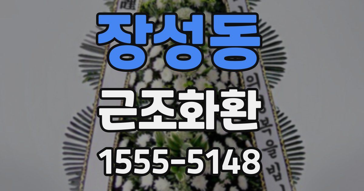 장성동 근조화환